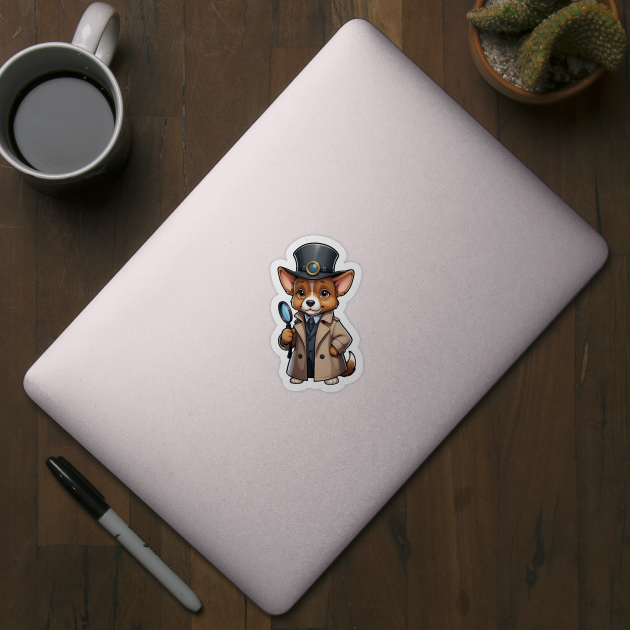 Cute Detective Dog by Leon Star Shop